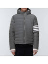 Poly Twill Down Filled 4-Bar Ski Padding Grey - THOM BROWNE - BALAAN 11