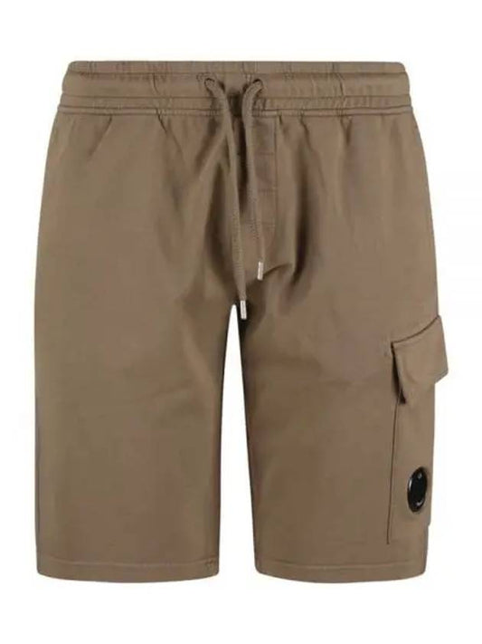 Lens Banding Cargo Shorts Brown - CP COMPANY - BALAAN.