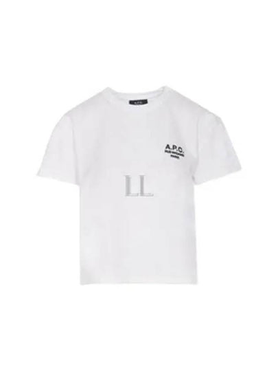 Boxy Rue Madame Short Sleeve T-Shirt White - A.P.C. - BALAAN 2