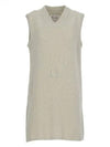 Women's V-neck Knit Midi Dress Green - MAISON MARGIELA - BALAAN 2