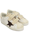 Old School Logo Applique Low Top Sneakers Beige Brown Milk - GOLDEN GOOSE - BALAAN 4