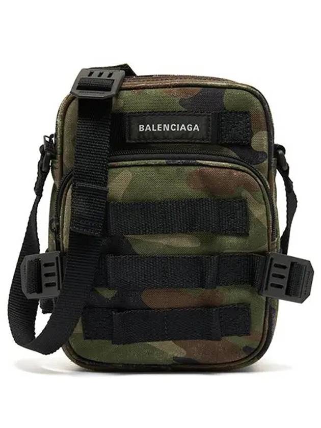 Army Camo Print Crossbody Messenger Bag Dark Green - BALENCIAGA - BALAAN 2