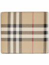 Vintage Check Coin Pocket Half Wallet Beige - BURBERRY - BALAAN 3