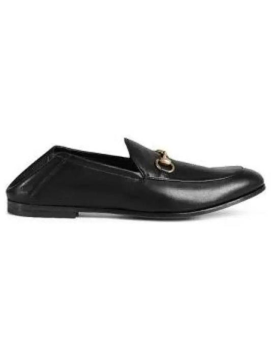 Horsebit Leather Loafers Black - GUCCI - BALAAN 2