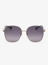 Eyewear Low Nose Bridge Fit Sunglasses Gold Grey - GUCCI - BALAAN 2