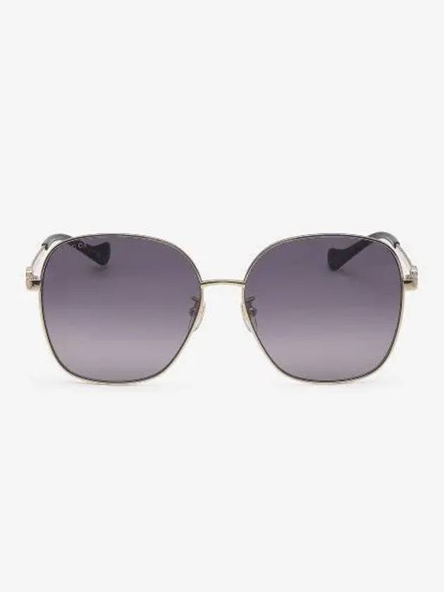 Eyewear Low Nose Bridge Fit Sunglasses Gold Grey - GUCCI - BALAAN 2