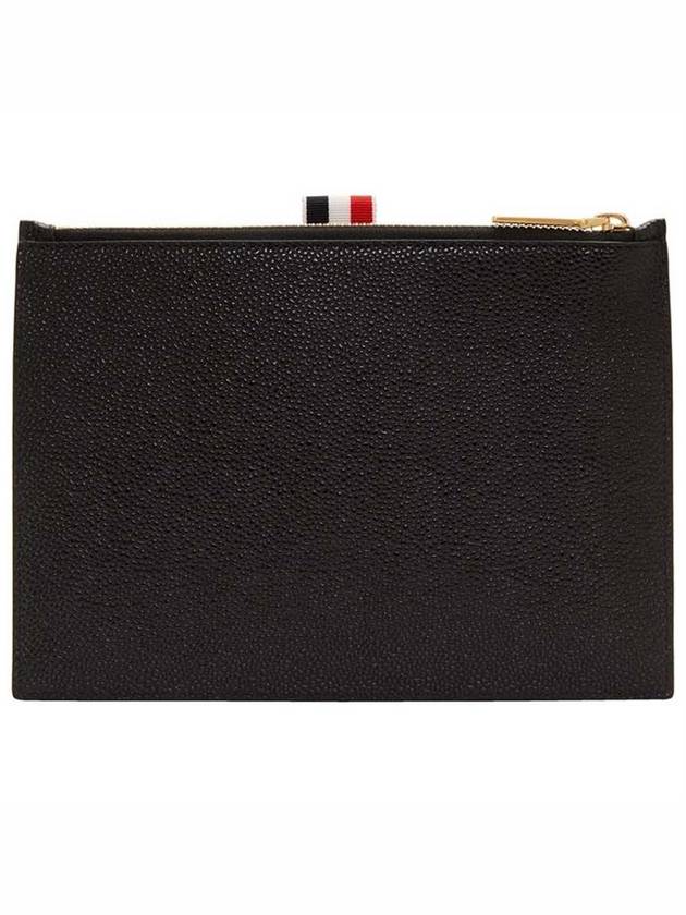 Logo Leather Coin Purse Black - THOM BROWNE - BALAAN.