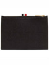 Logo Leather Coin Wallet Black - THOM BROWNE - BALAAN 4