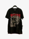 Star Skull Logo Cotton Short Sleeve T-Shirt Black - PHILIPP PLEIN - BALAAN 2