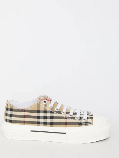 Vintage Check Cotton Sneakers Archive Beige - BURBERRY - BALAAN 2