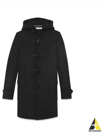 Women s Wool Montgomery Duffel Coat Black 507529 Y080W - SAINT LAURENT - BALAAN 1