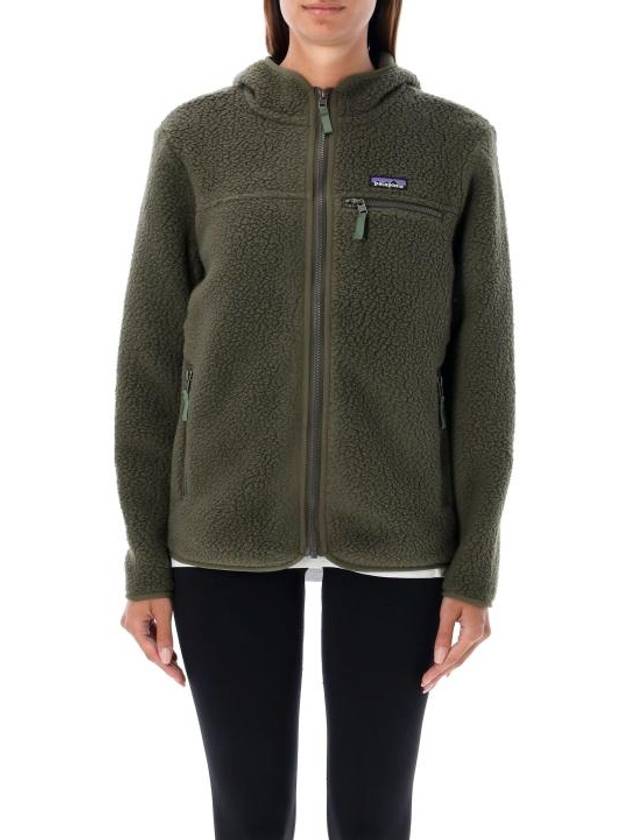 Retro Pile Hooded Jacket Green - PATAGONIA - BALAAN 1