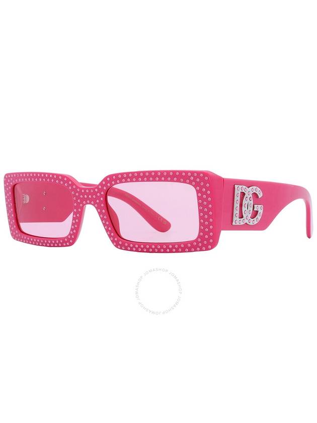 Dolce and Gabbana Pink Rectangular Ladies Sunglasses DG4447B 326284 53 - DOLCE&GABBANA - BALAAN 3