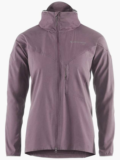 Women's Sif Hooded Windbreaker Boysenberry - KLATTERMUSEN - BALAAN 2