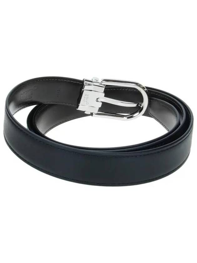 Pin Buckle Reversible Belt Black - MONTBLANC - BALAAN.