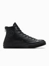 Chuck 70 Leather Zip Black A08159C - CONVERSE - BALAAN 2