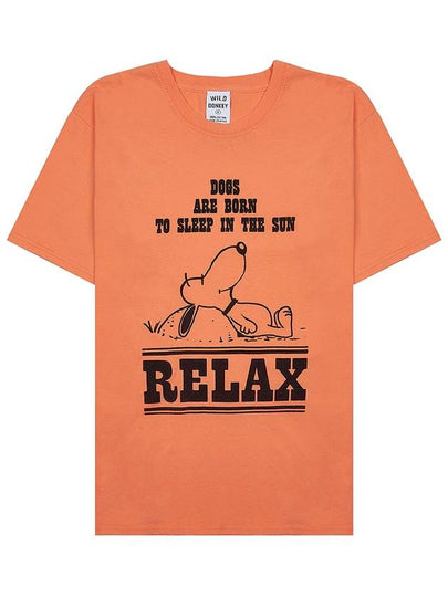 Relax Short Sleeve T-Shirt Orange - WILD DONKEY - BALAAN 2