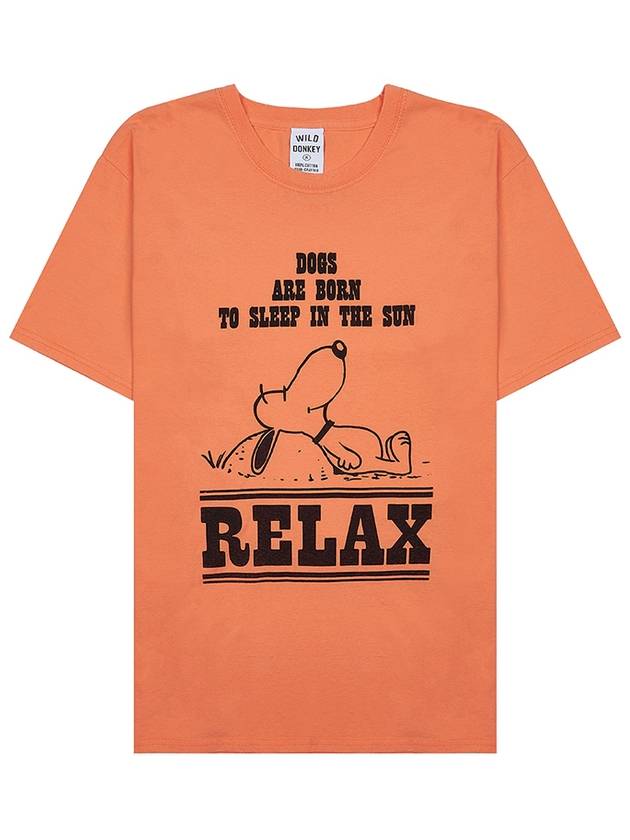 Relax Short Sleeve T-Shirt Orange - WILD DONKEY - BALAAN 2