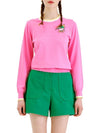 Stairball flag color scheme line pullover knit pink - GOXO - BALAAN 1