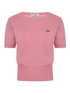 ORB Logo Short Sleeve Knit Top Pink - VIVIENNE WESTWOOD - BALAAN 1