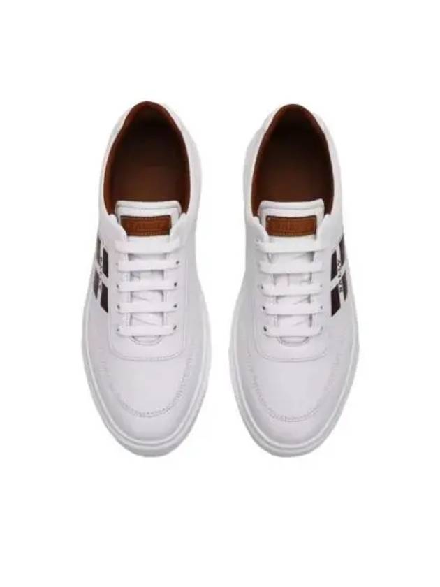 Coby Leather Low Top Sneakers White - BALLY - BALAAN 2