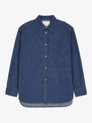 Izar soft wash denim shirt indigo IZARSNM987INDIGOWASH - STUDIO NICHOLSON - BALAAN 1