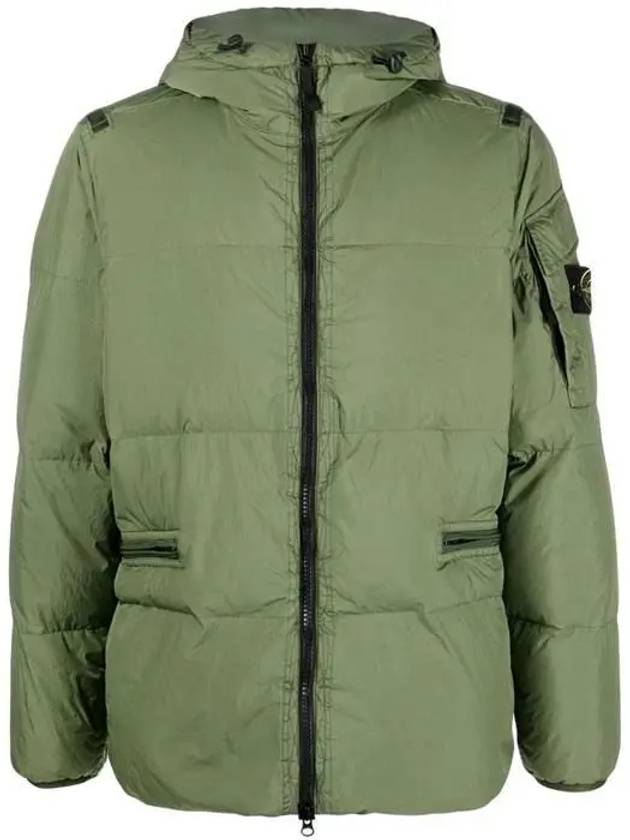 Men's Wappen Patch Crinkle Wraps Padding Khaki - STONE ISLAND - BALAAN 2