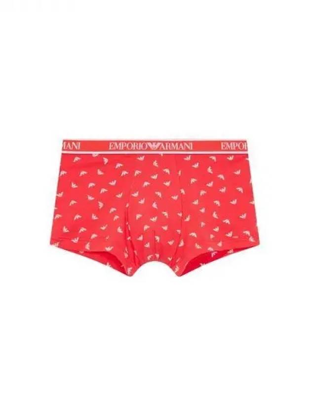 UNDERWEAR Men s Mini Eagle Logo Pattern Drawn Red 271210 - EMPORIO ARMANI - BALAAN 1