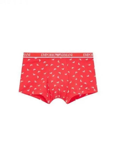 UNDERWEAR Men s Mini Eagle Logo Pattern Drawn Red 271210 - EMPORIO ARMANI - BALAAN 1