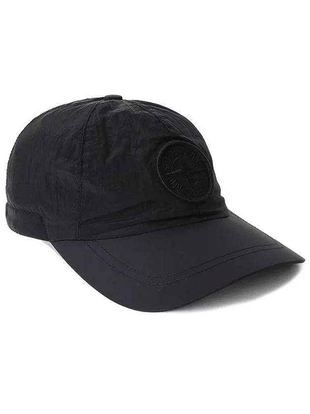 Logo Nylon Metal 6-Panel Ball Cap Black - STONE ISLAND - BALAAN 2