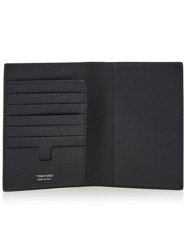 Men's T Line Leather Card Wallet Midnight Blue - TOM FORD - BALAAN 10