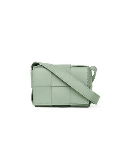 Intrecciato Cassette Small Cross Bag Light Green - BOTTEGA VENETA - BALAAN 2