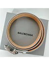 Women s Silver Glitter Calf Leather BB Belt 581690 210K3 8110 - BALENCIAGA - BALAAN 5