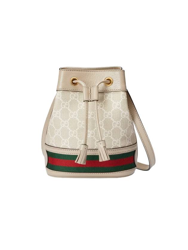 Ophidia GG Small Bucket Bag Beige White - GUCCI - BALAAN 1