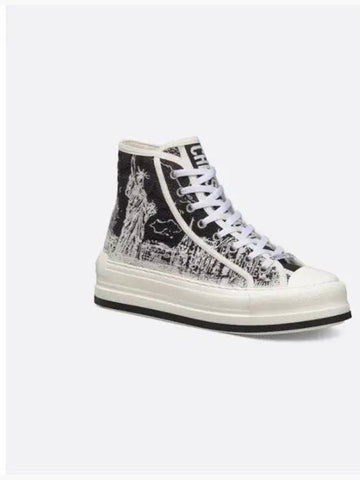 Walk N Platform High Top Sneakers White - DIOR - BALAAN 1