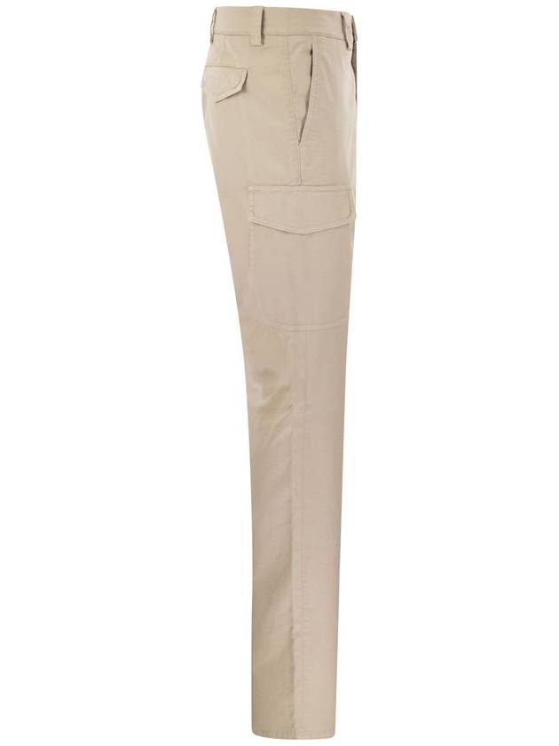 Garment-Dyed Leisure Fit Straight Pants Beige - BRUNELLO CUCINELLI - BALAAN 4