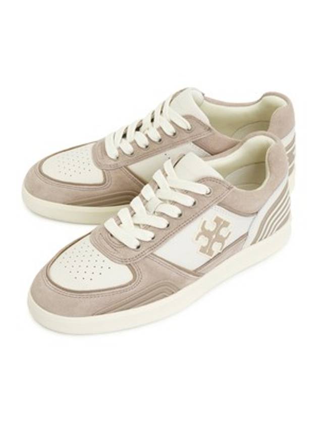 Women's Clover Court Low Top Sneakers Beige - TORY BURCH - BALAAN 2