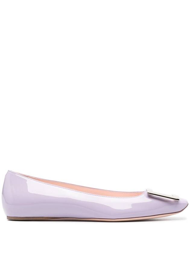 PURPLE Patent leather Trompette ballerina flats RVW40415280D1P L028 - ROGER VIVIER - BALAAN 2