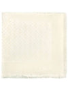 FF Organic Silk Wool Muffler Ivory - FENDI - BALAAN 1