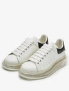 Oversized Clear Sole Low Top Sneakers Black White - ALEXANDER MCQUEEN - BALAAN 4