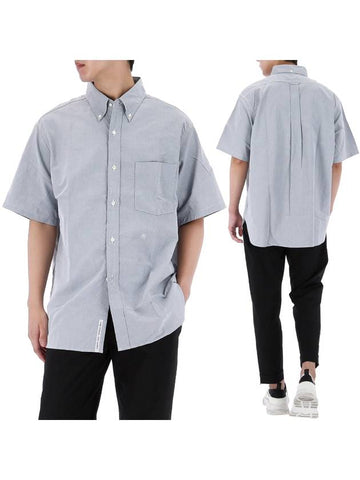 Short Sleeve Shirt SUGS404E GRAYISH NAVY - NANAMICA - BALAAN 1