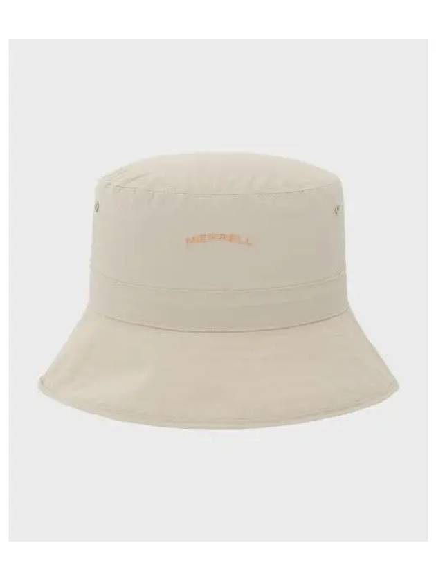 UNISEX Basic Logo Embroidered Bucket Hat BEIGE - MERRELL - BALAAN 1