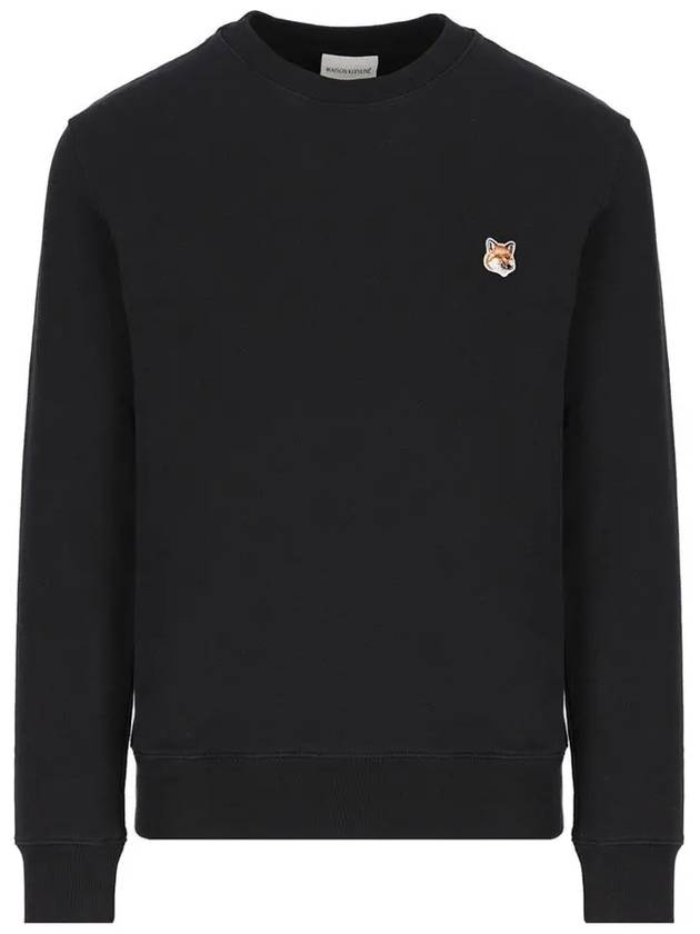 Fox Head Patch Regular Sweatshirt Black - MAISON KITSUNE - BALAAN 2