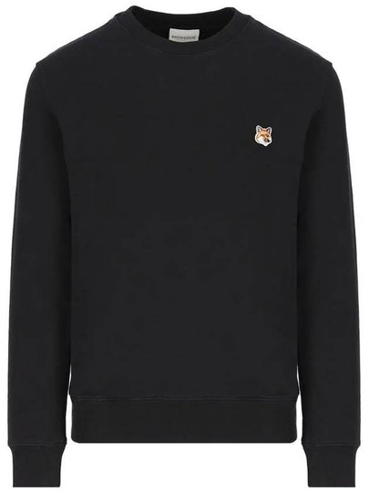 Fox Head Patch Regular Sweatshirt Black - MAISON KITSUNE - BALAAN 2