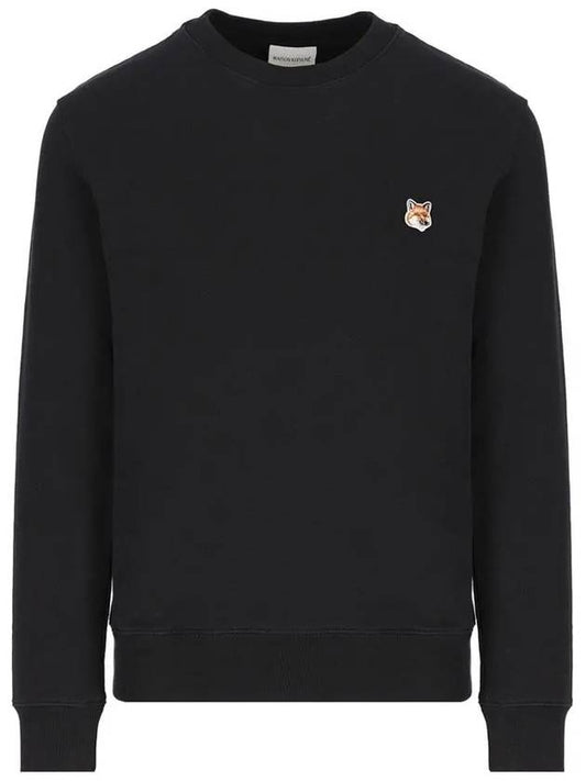 Fox Head Patch Regular Sweatshirt Black - MAISON KITSUNE - BALAAN 2