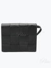 Intrecciato Small Cassette Cross Bag Black - BOTTEGA VENETA - BALAAN 2