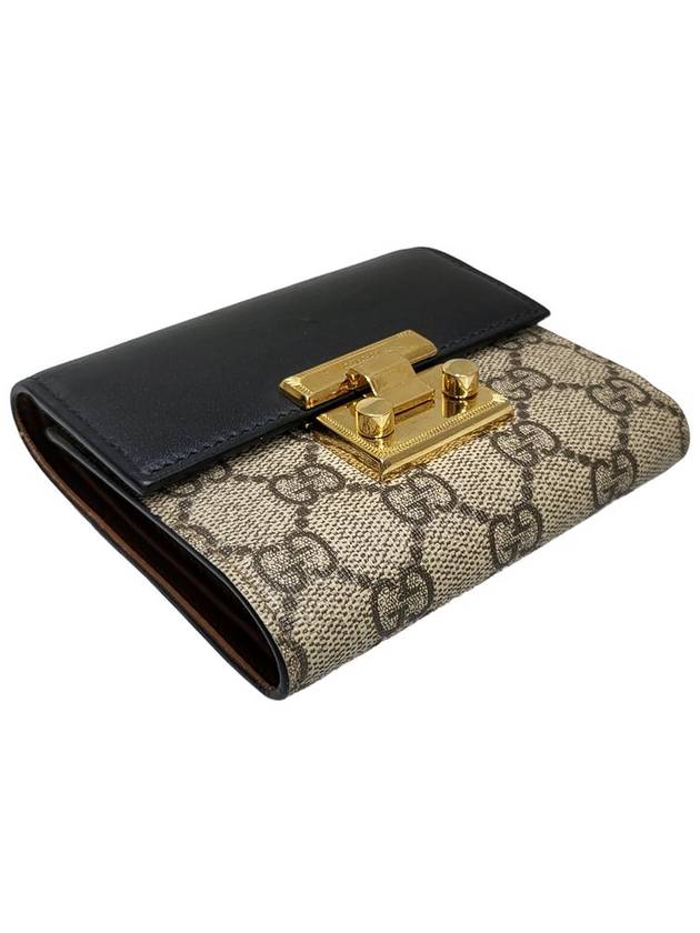 Women s 453155 GG Supreme Canvas Padlock Bicycle Wallet - GUCCI - BALAAN 4