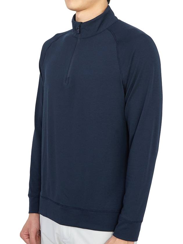 MS21K79 TWLT Men's Lux Staple Half Zip Long Sleeve T-Shirt Navy MS21K79 TWLT - G/FORE - BALAAN 3