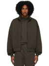 Fleece Full Zip Up Jacket Off Black - FEAR OF GOD ESSENTIALS - BALAAN 2