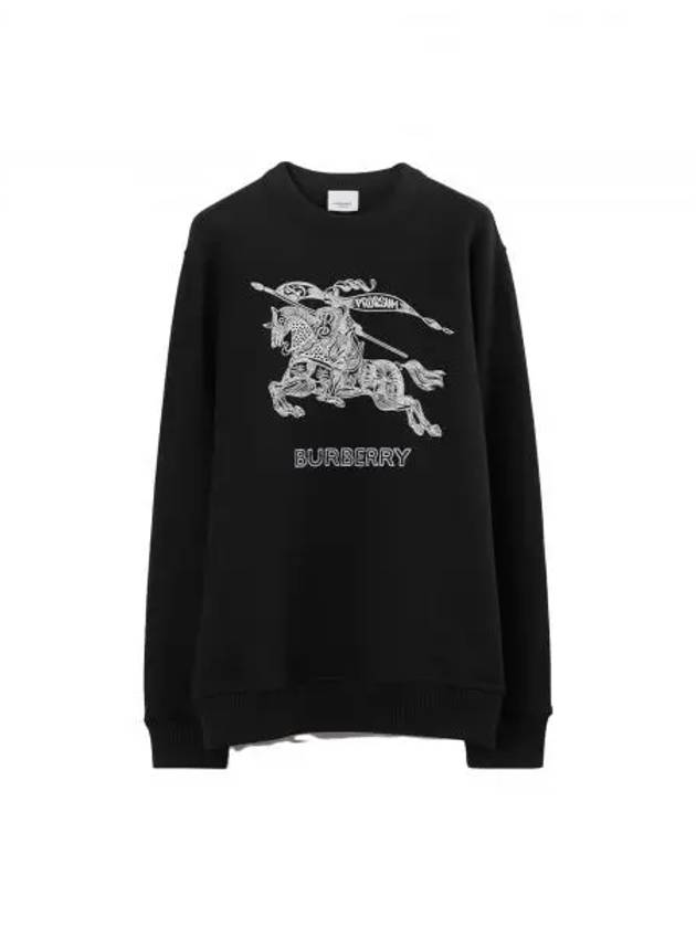 Embroidered EKD Logo Sweatshirt Black - BURBERRY - BALAAN 2